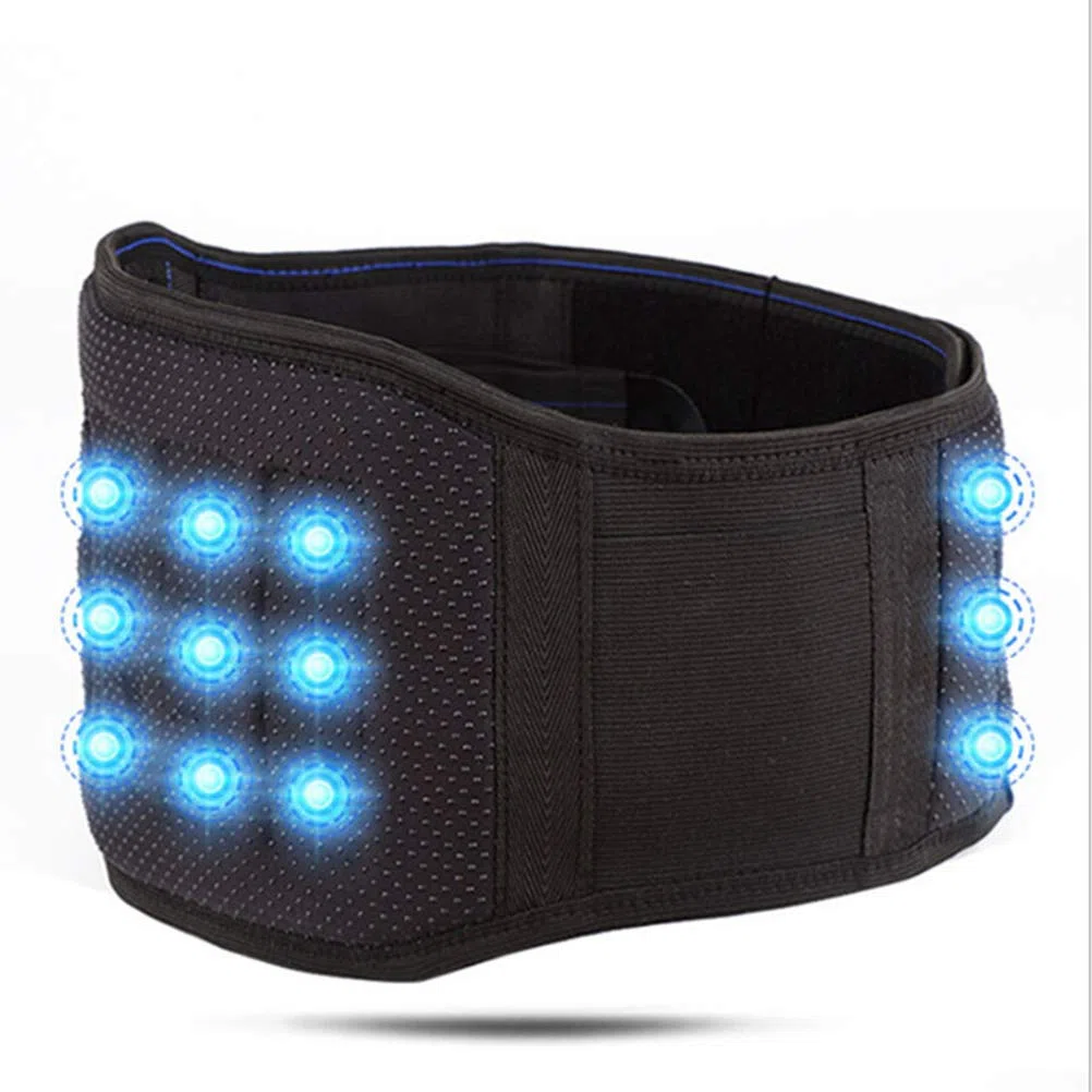 Ceinture de soutien lombaire magnétique auto-chauffante respirante Noir XL
