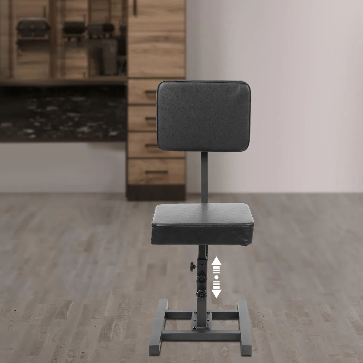 Chaise multifonctionnelle professionnelle avec accoudoirs, ergonomique, charge maximale 100 kg