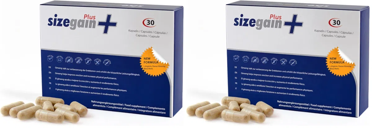 SIZEGAIN Agrandissement du pénis Pilules pour agrandir Le pénis