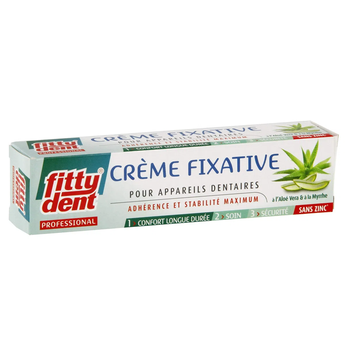 Fittydent crème fixative lot de 3 tubes 40g