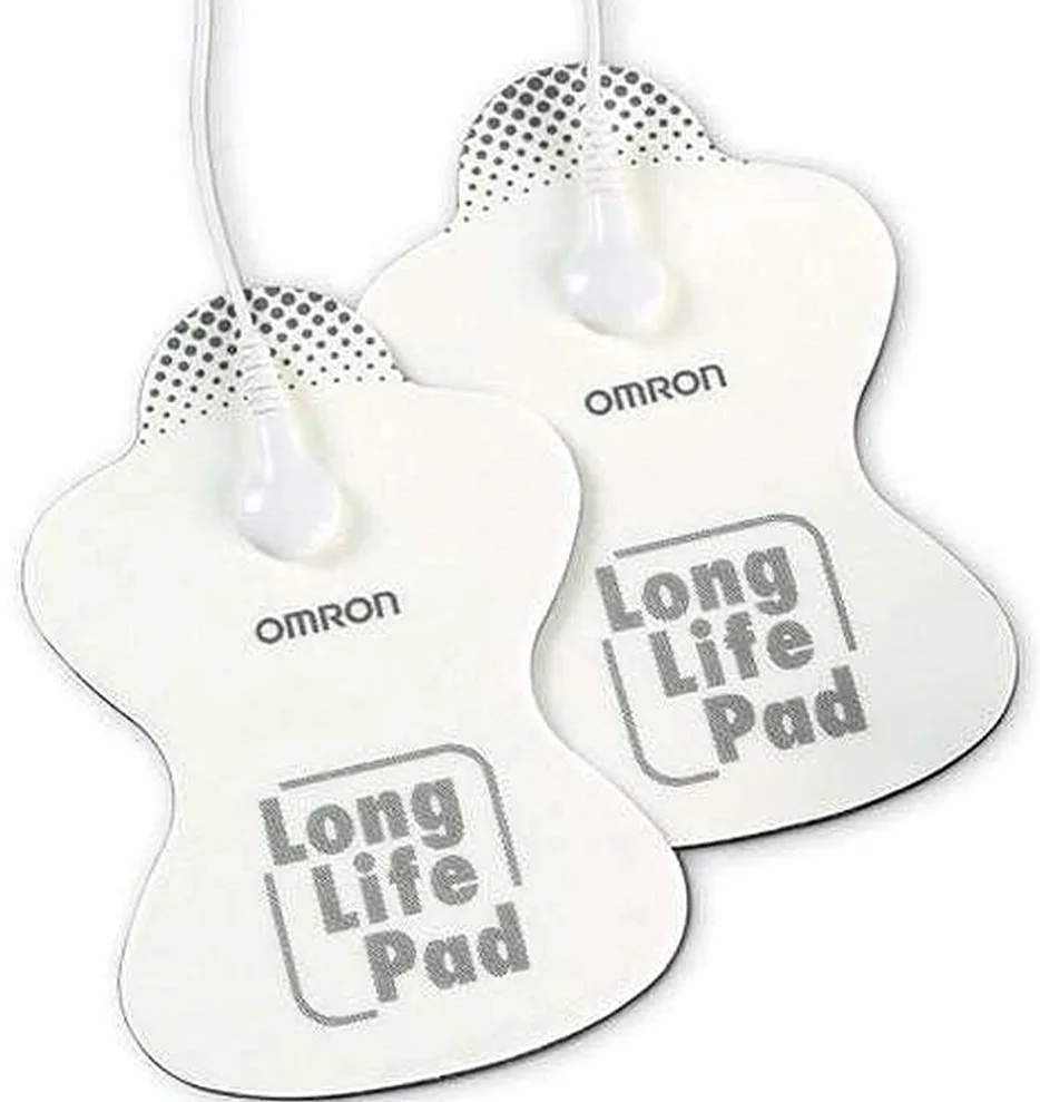 OMRON HV-LLPAD-E Coussinets longue durée de rechange pour E3 Intense TENS, PocketTens, E4