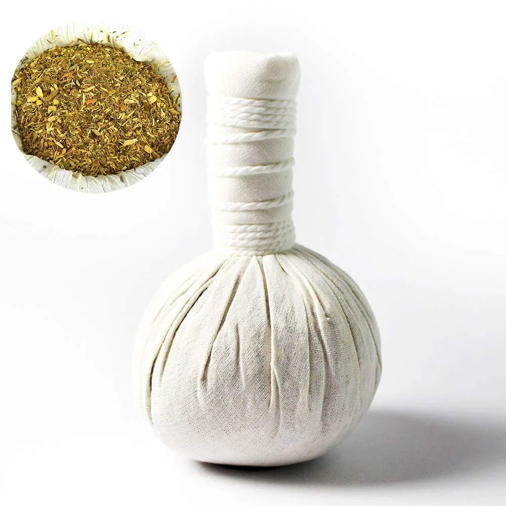 MyThaiMassage Pochon Massage ayurvédique aux plantes Thai Herbes 200g