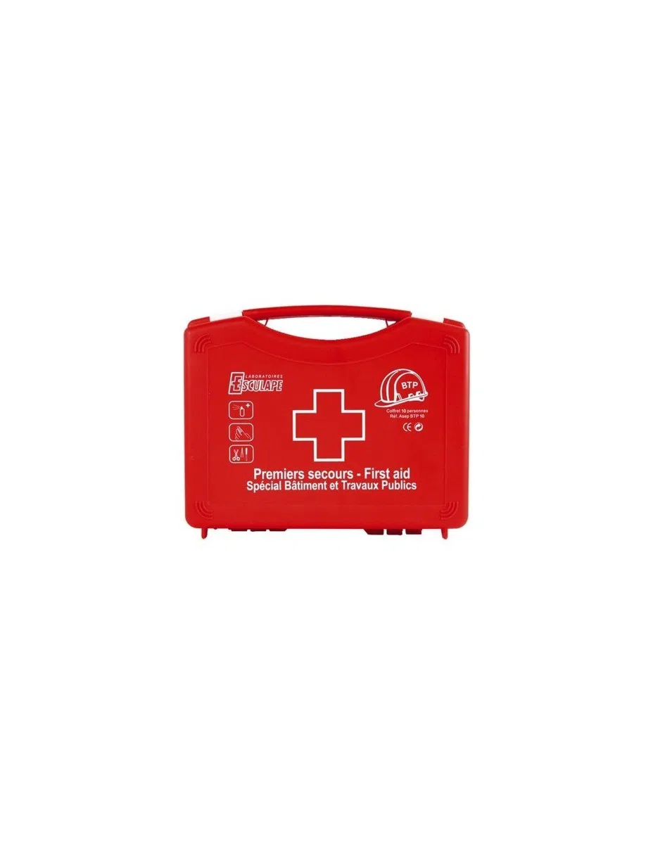 LABORATOIRE ESCULAPE Trousse de premiers secours BTP 5 pour chantiers 1-5 personnes