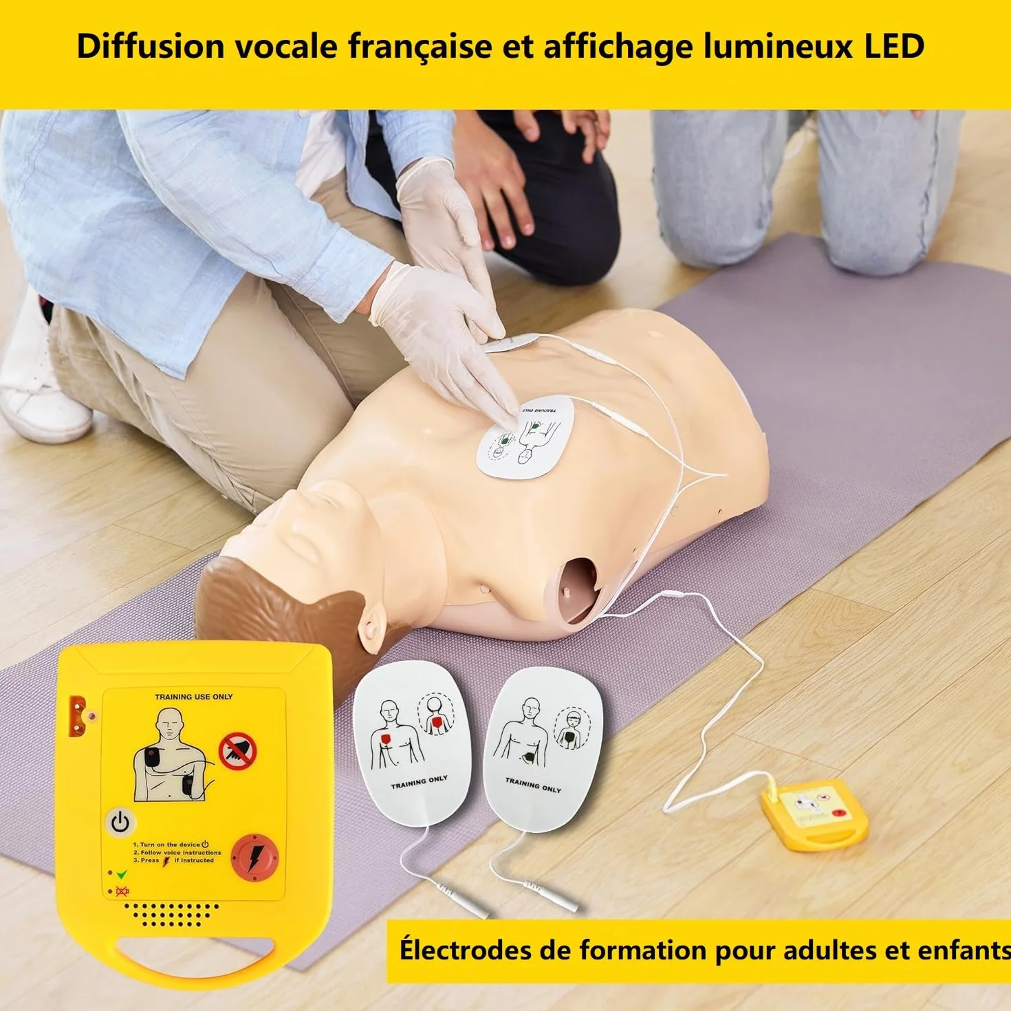 Défibrillateur de Formation Mini AED Trainer XFT Portable Appareil d'Entraînement RCP Externe Automatisé (XFT-D0009)