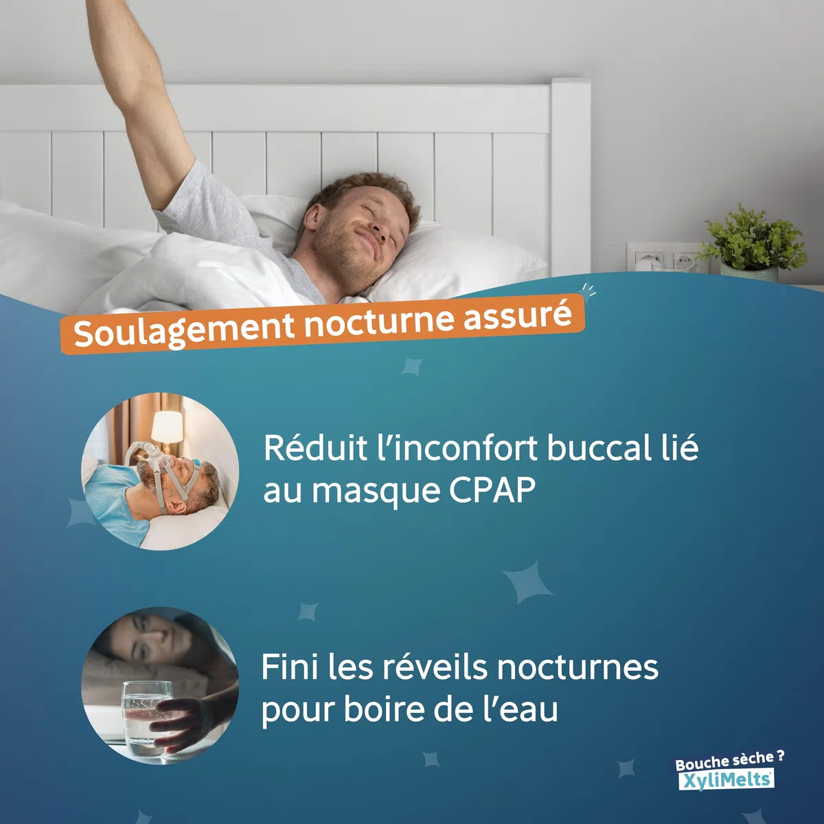 XYLIMELTS Bouche Sèche Maxi Pack 160 Pastilles Adhérentes Menthe Douce, Soulage la Sécheresse Buccale, Action 8h, Sans Sucre au Xylitol