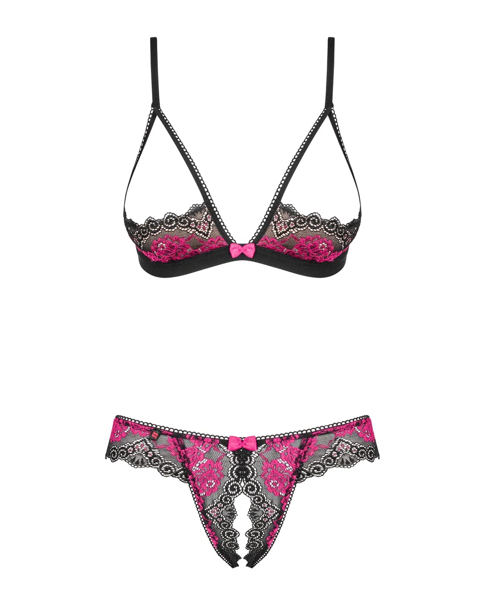 Obsessive M306 Ensemble soutien-gorge Ouvert pour femme