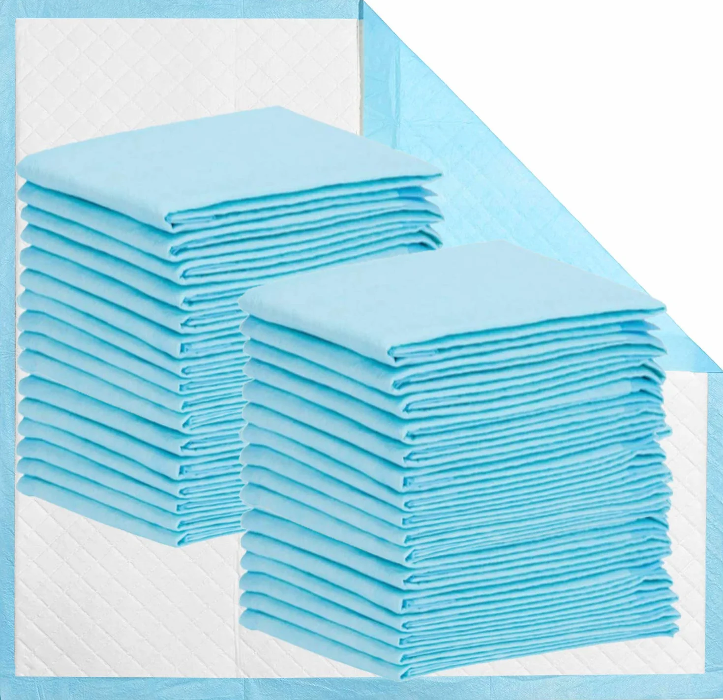 Alèses jetables 25 pièces 80x90cm Bleu 6 Plis, absorbance, Alèses de Protection de literie Alèses De Protection Jetable Incontinence Ultra Absorbantes