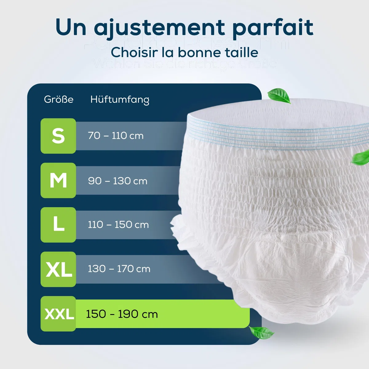 Sensalou Couche Culotte Incontinence Jetable XXL 88 pièces Protection Ultra Absorbante Nuit & Jour