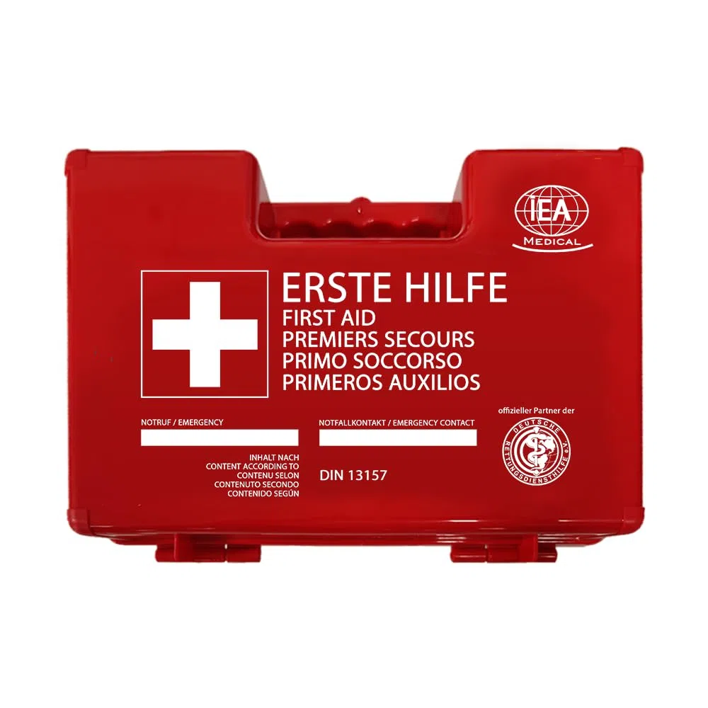 IEA Medical Kit de premiers secours DIN 13157 professionnel robuste pour entreprise bureau atelier