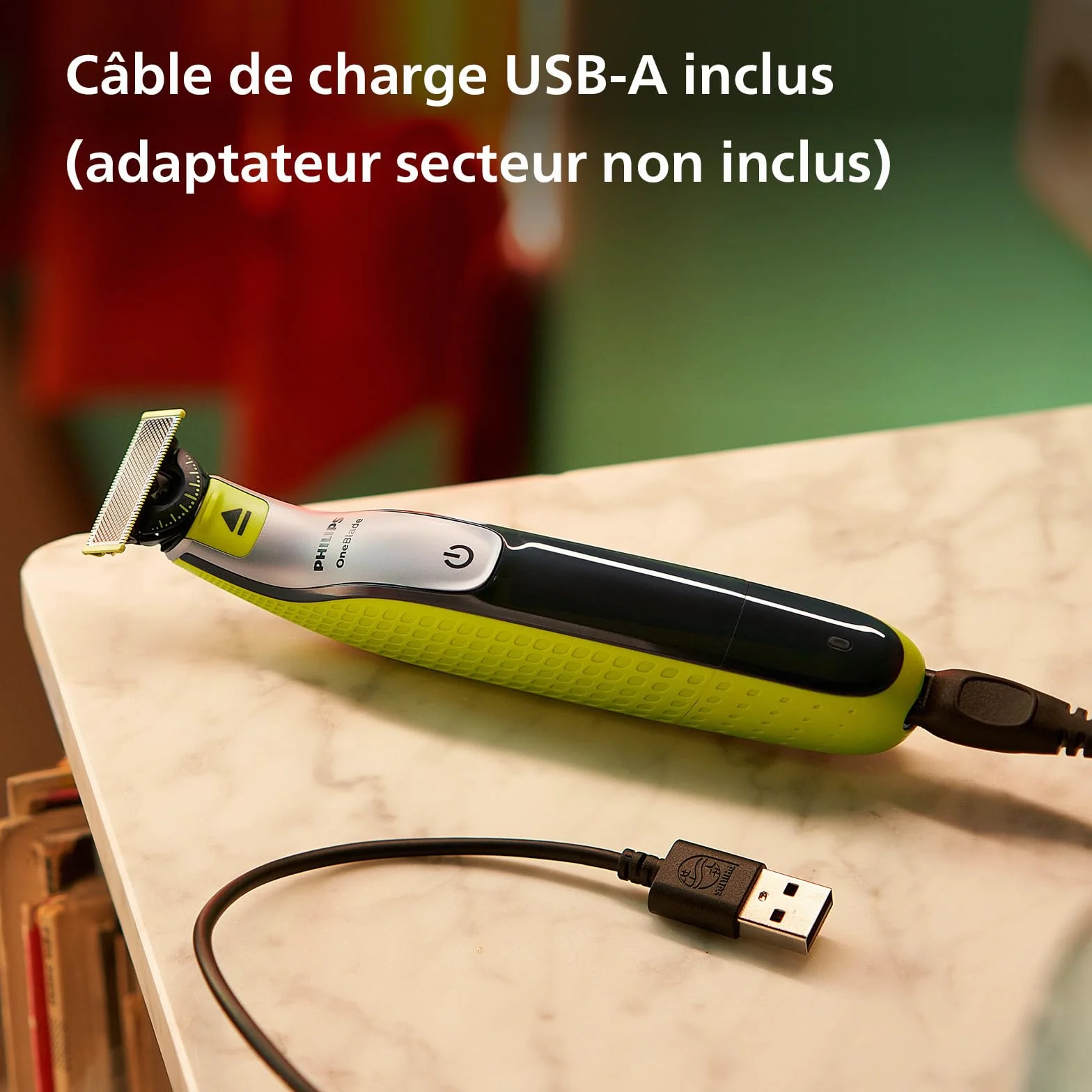 Philips OneBlade 360 hybride Visage rasoir tondeuse à barbe électrique lames 360 sabot réglable 5 en 1 QP2734/30