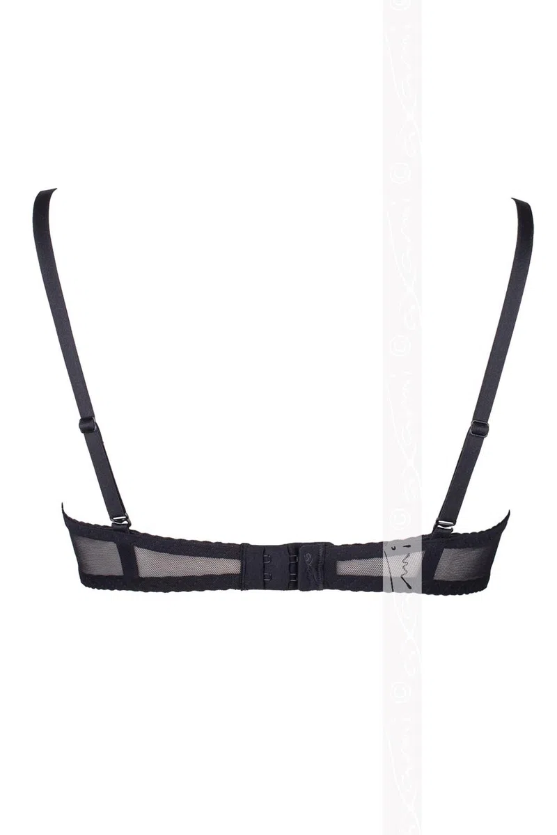 Axami V-5891 Meteorite Sexy Soutien-Gorge Redresse Seins – Fabriqué en UE, Noir-Dore,90D