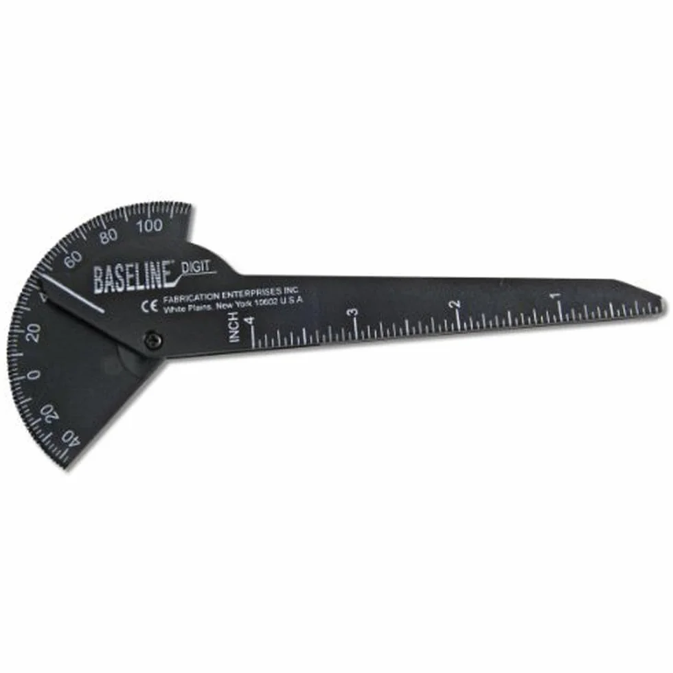Goniomètre de Doigt Baseline en Plastique 15,2 cm – Outil de Mesure de l'Amplitude de Mouvement pour Articulations