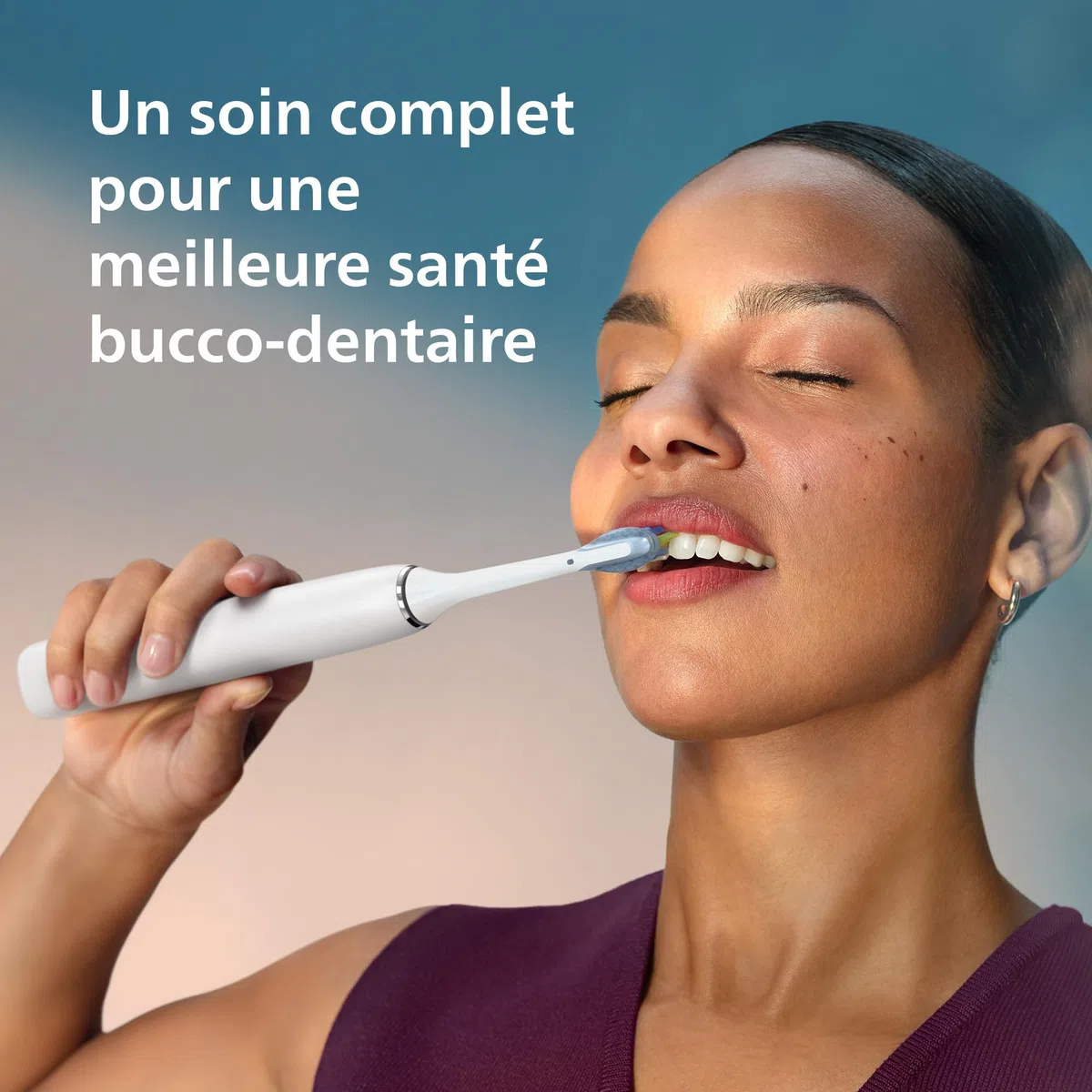 Philips Sonicare DiamondClean 9000 - Brosse à dents électrique, 4 modes de brossage, 3 niveaux d'intensité, Capteur de pression, Connecté à l’application, étui de voyage USB, or rose, HX9911/94