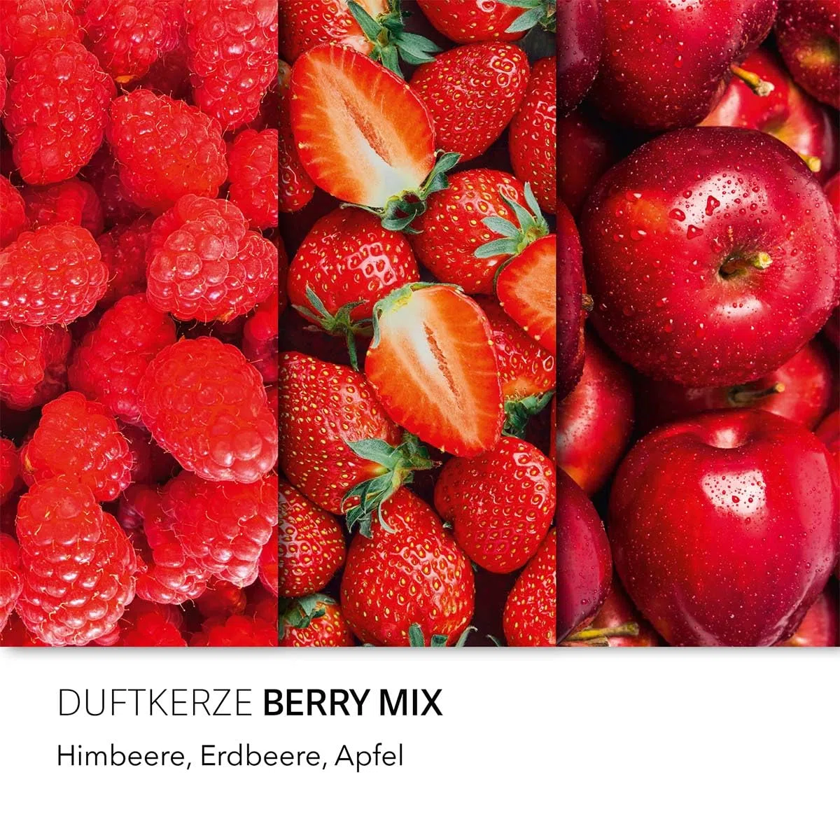 Haribo Bougie parfumée Berry Mix, bougie en verre, parfum de baies 100h 510g