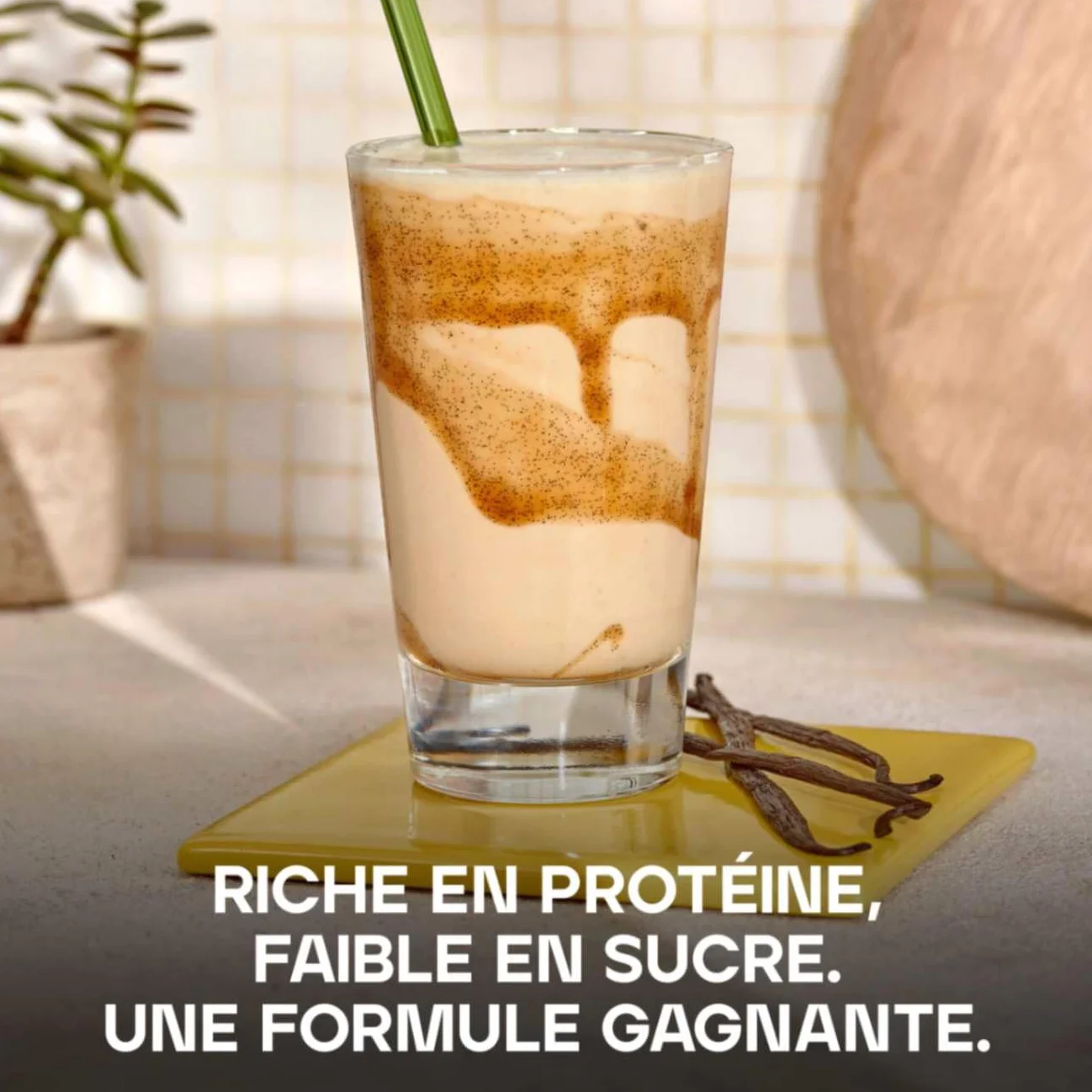 Pure Whey Protéine en Poudre Vanille 23g Protéines 5g BCAA Shake 1kg