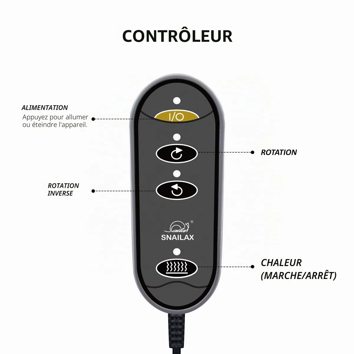 Snailax 2 en 1 Massage pieds shiatsu chauffant- Masseur avec chaleur et Coussin de massage pour le dos, Réchauffe-pieds et Soulagement des douleurs Cadeau Noël Homme Maman