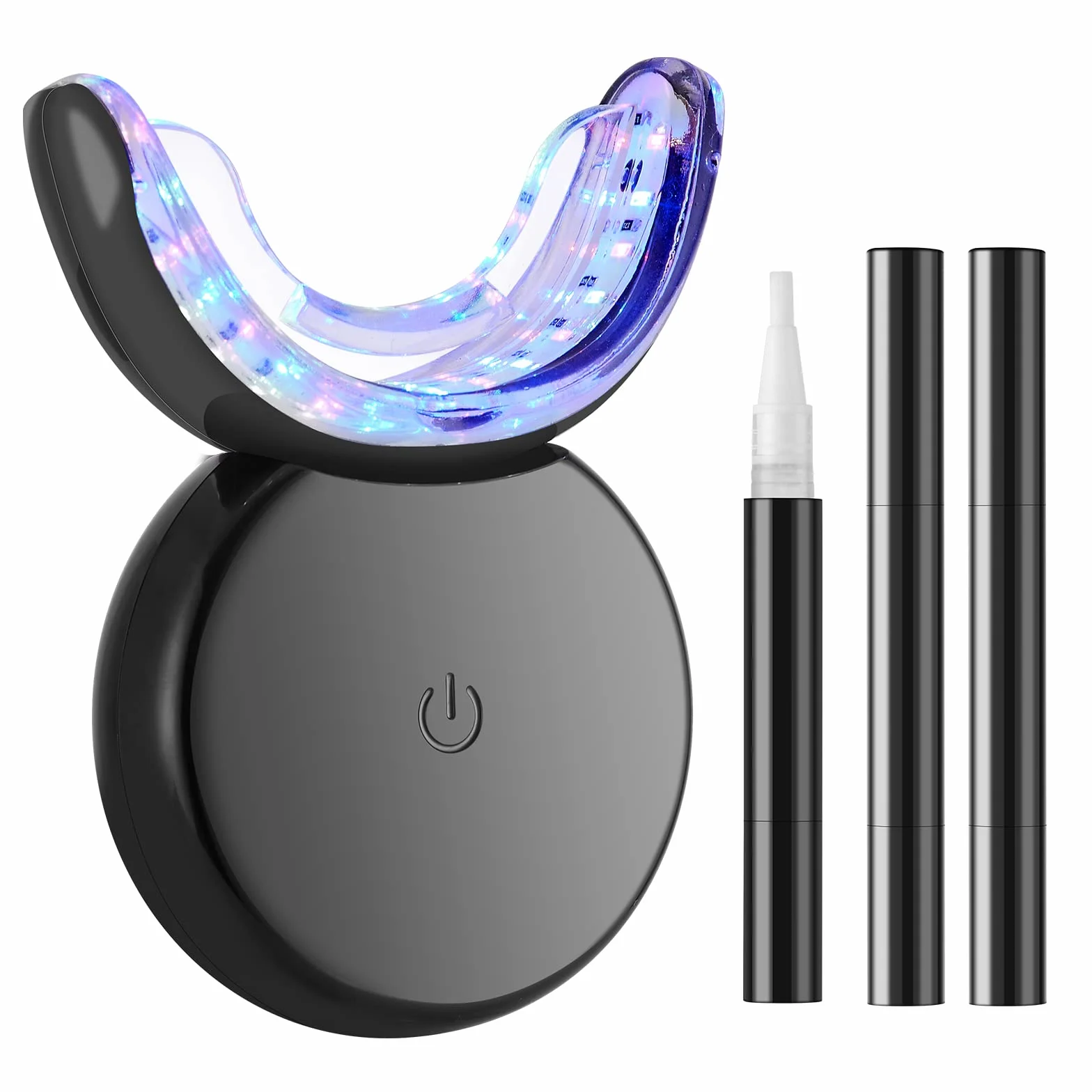 Kit Blanchiment Dentaire Professionnel avec Lampe LED 32X et 3 Gels pour Dents Blanches Instantanée