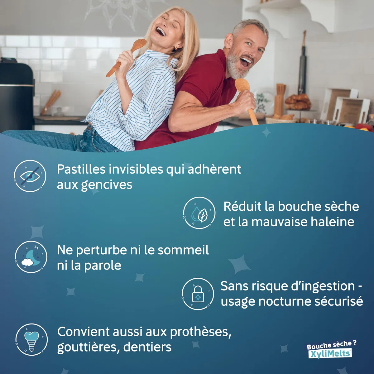 XYLIMELTS Bouche Sèche Maxi Pack 160 Pastilles Adhérentes Menthe Douce, Soulage la Sécheresse Buccale, Action 8h, Sans Sucre au Xylitol
