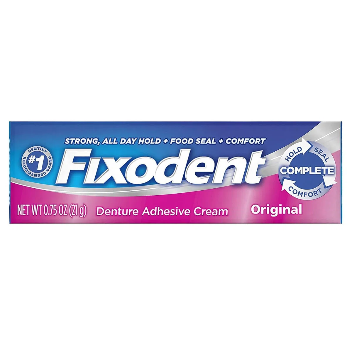 Fixodent Crème dentaire originale 21,3 g 12 pièces