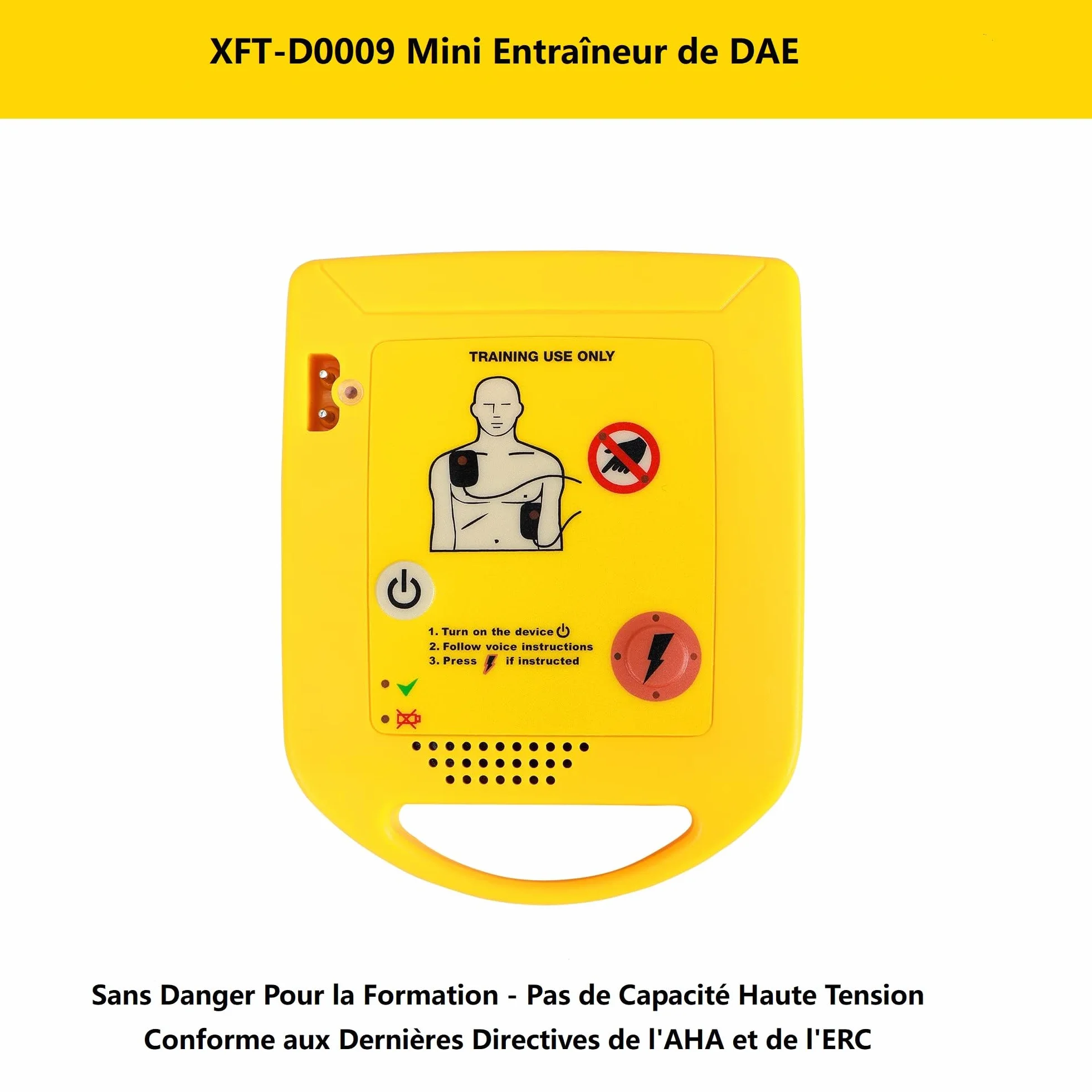Défibrillateur de Formation Mini AED Trainer XFT Portable Appareil d'Entraînement RCP Externe Automatisé (XFT-D0009)