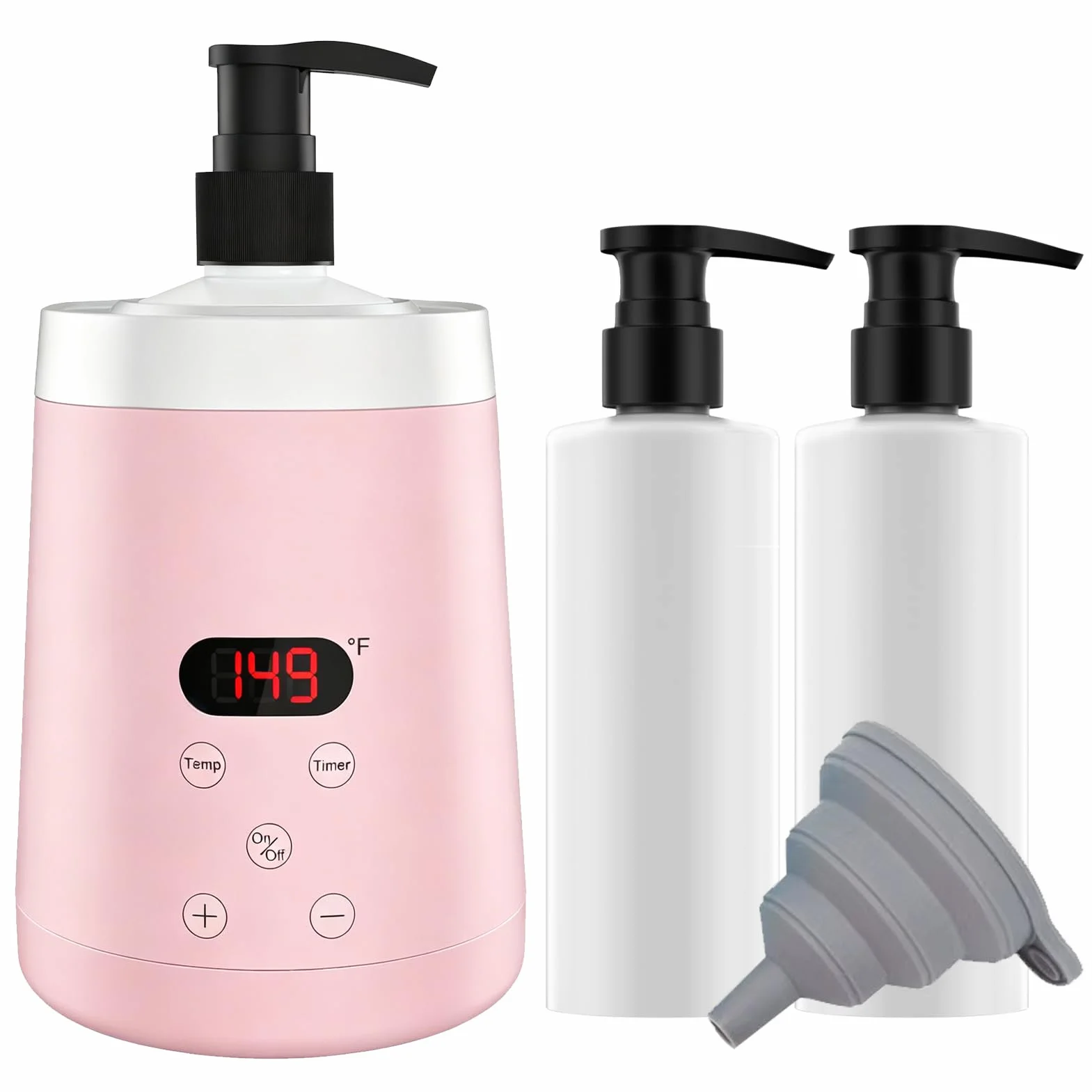 Chauffe-Huile de Massage Professionnel Réglable avec 2 Distributeurs et Affichage LED pour Spa