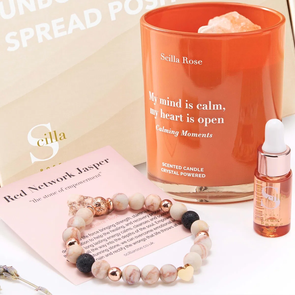 Bracelet Diffuseur d'Huiles Essentielles pour Femme avec Bougie Parfumée Cristal Luxueuse - Huile 'Inner Peace' pour Sommeil