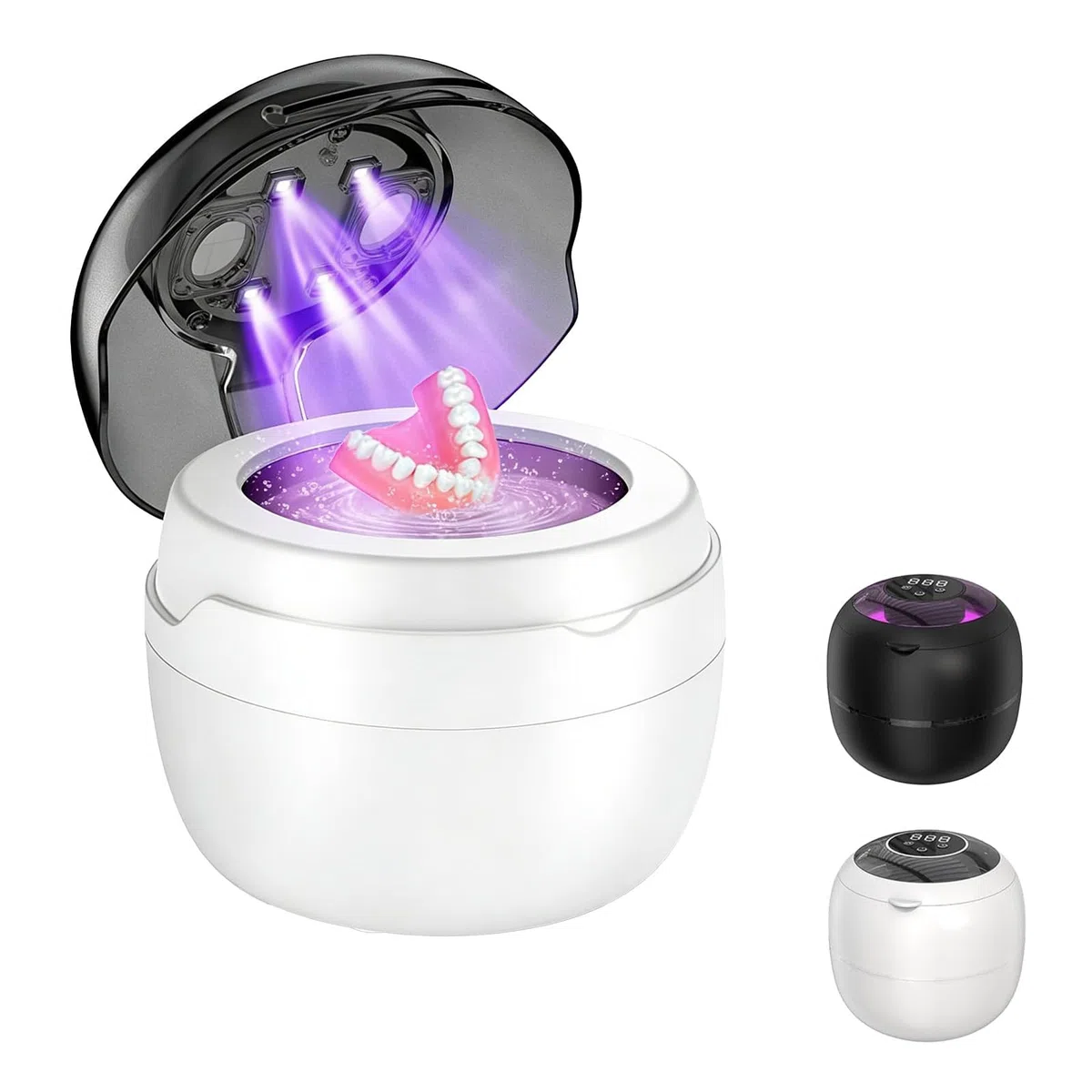 Dentaclean Nettoyeur Ultrasons 42000Hz UV Stérilisateur Ultrasonique Blanc