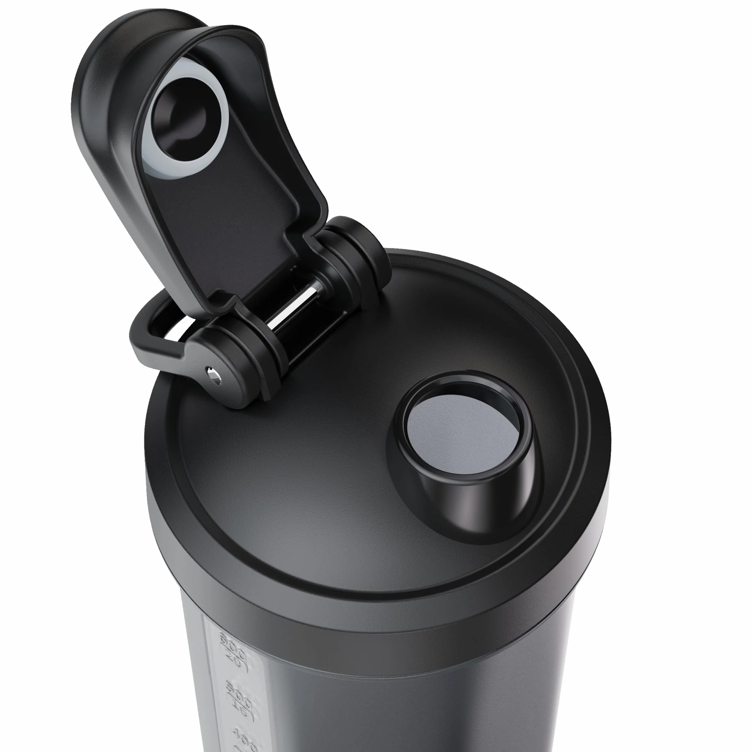 VOLTRX Titanus Bouteille shaker de protéines électrique rechargeable USB C 600 ml sans BPA