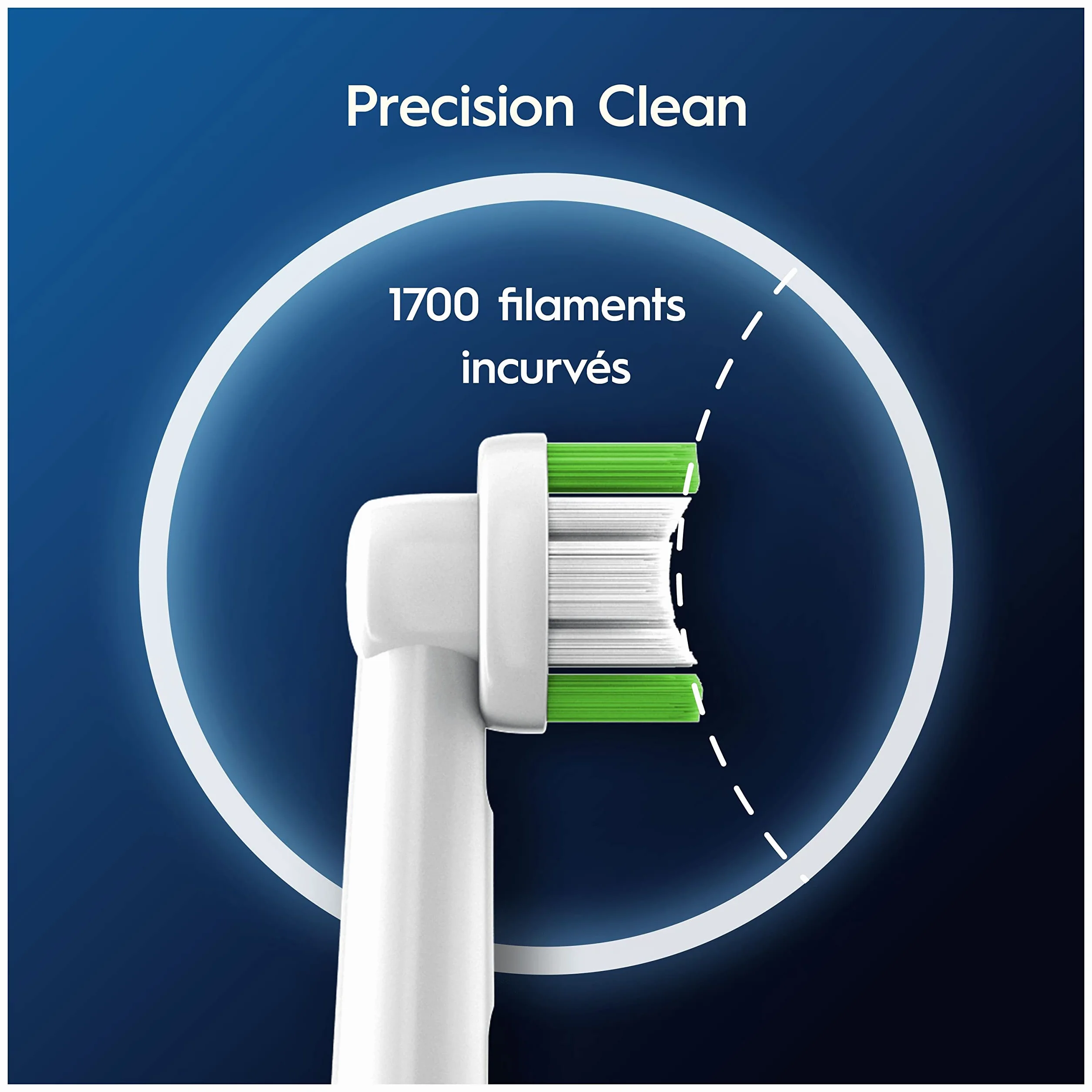 Oral-B Brossettes de Rechange Cross Action, Lot de 12, Blanches – Recharges Brosse à Dents Électrique Pro