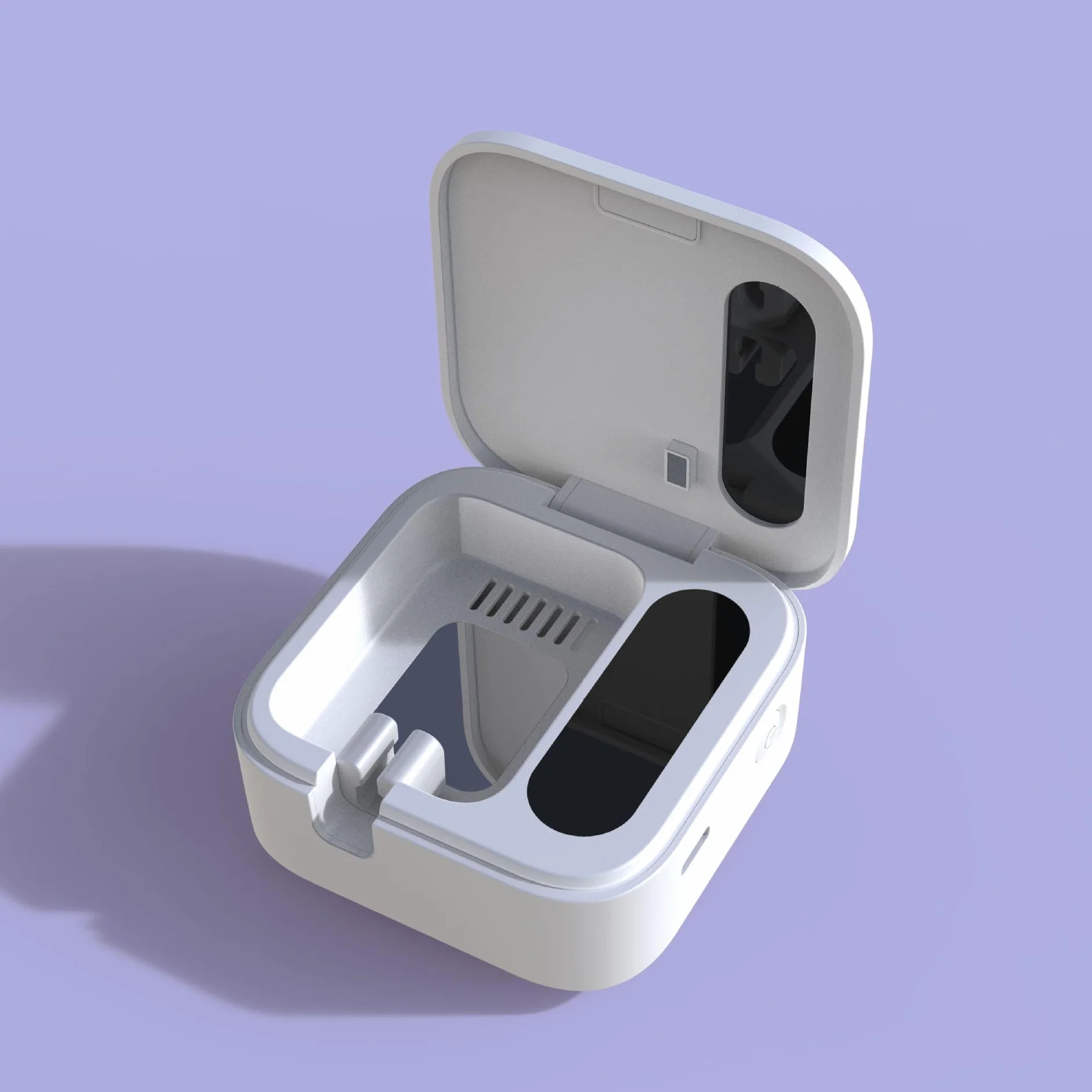 Winnes Stérilisateur de brosse à dents avec lumière UV, séchage à l'air extrêmement rapide, fonctionnement intelligent double mode pour protéger la santé bucco-dentaire de toute la famille, Blanc.,