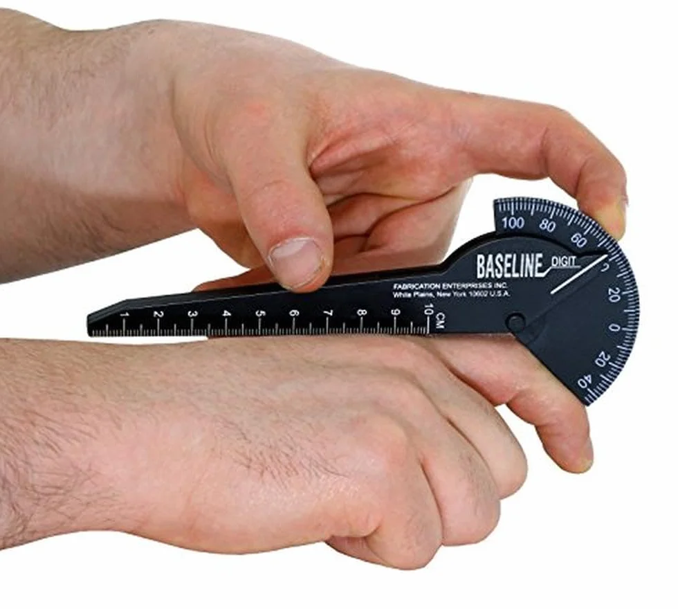 Goniomètre de Doigt Baseline en Plastique 15,2 cm – Outil de Mesure de l'Amplitude de Mouvement pour Articulations