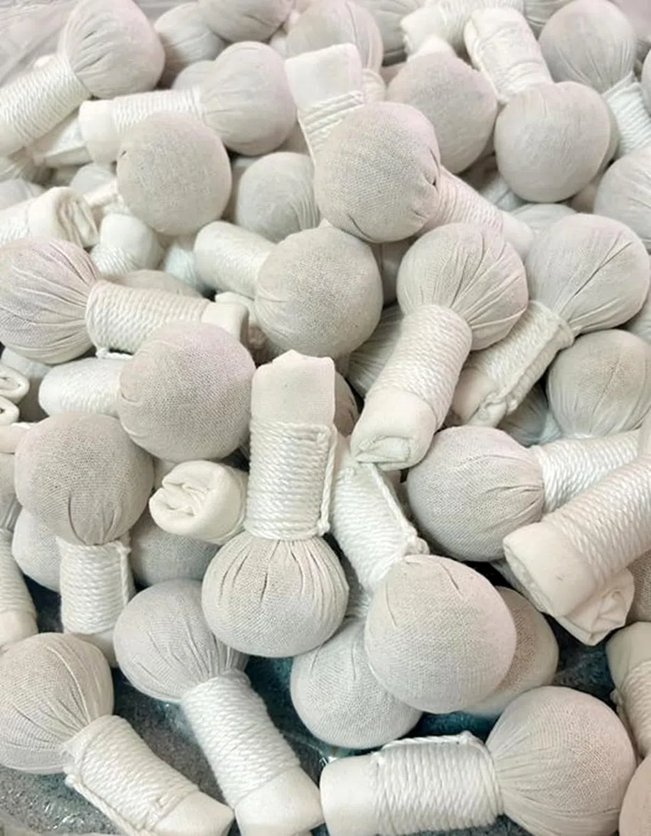 Lot de 4 tampons à base de plantes Ayurveda 100 g désintoxication régénération