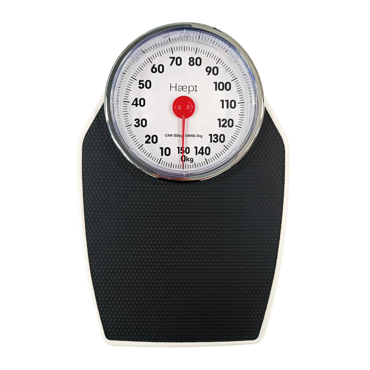 Balance Pèse Personne Mécanique 150 kg Grand Plateau Antidérapant Design Rétro