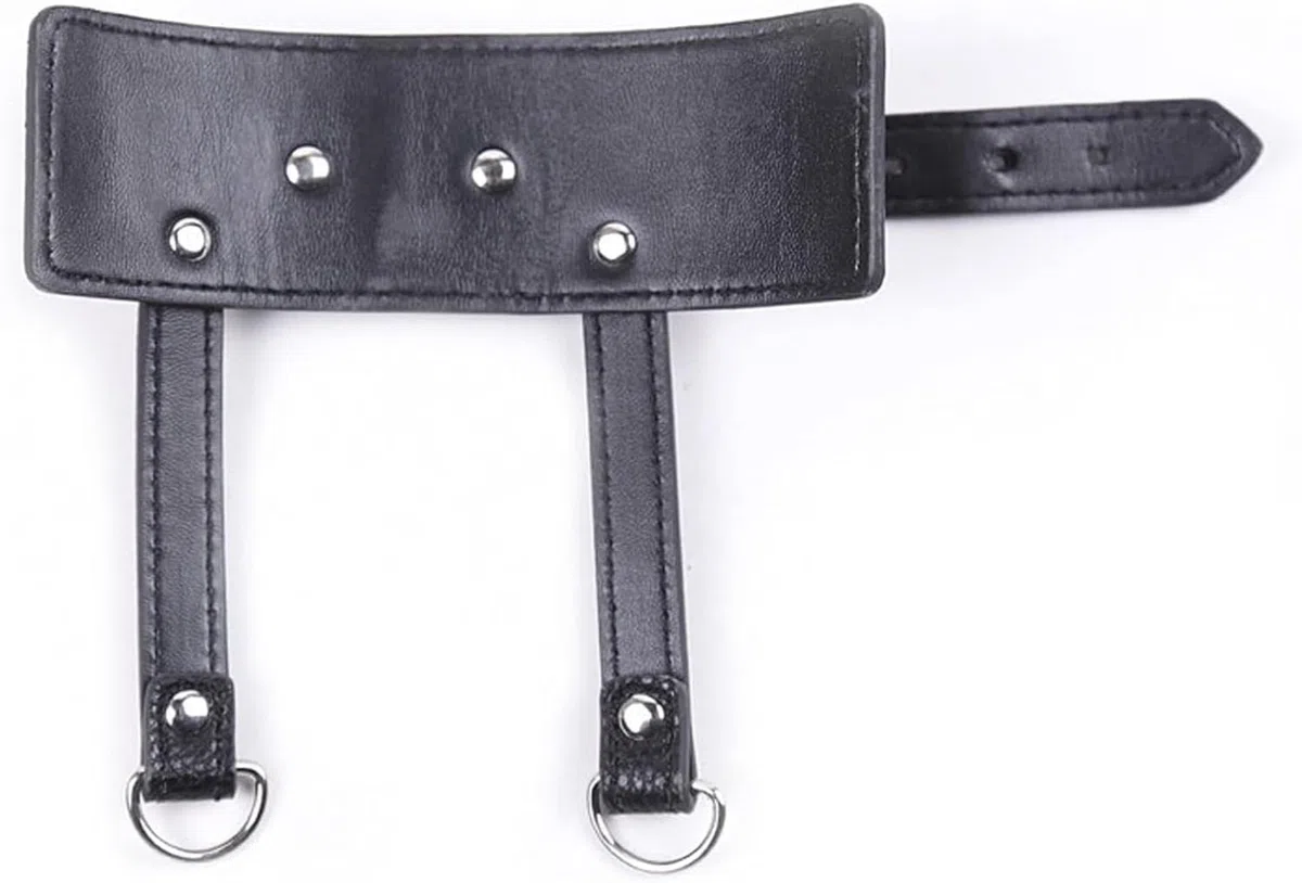 Étireur de scrotum BDSM réglable avec manchette pénienne - Kit de bondage sexuel SM