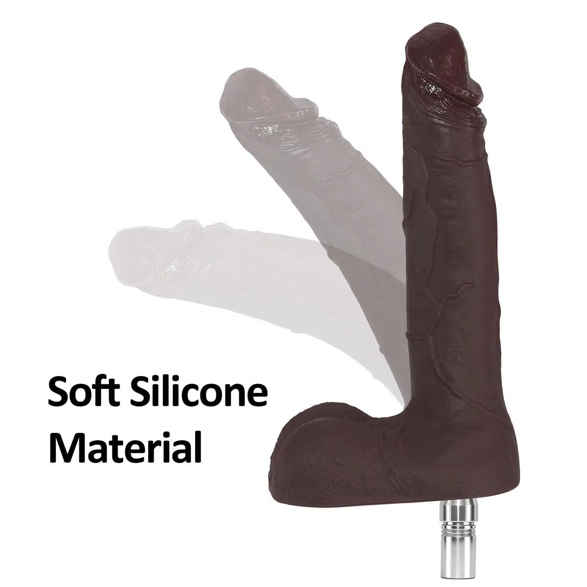 Machine à godemiché réaliste 23 cm avec connecteur 3XLR, accessoires en silicone BBC, jouet sexuel adulte